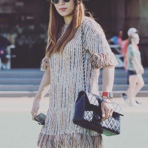 PRE💕LOVED Tweed Fringe Dress